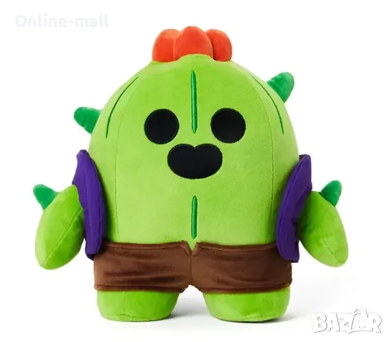 Плюшена играчка Brawl Stars Spike Cactus Shelly El Primo, снимка 2 - Плюшени играчки - 47987101