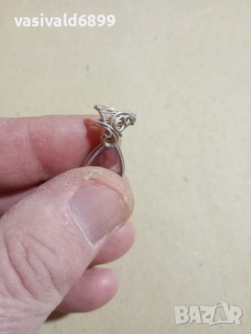 Сребърна висулка , снимка 4 - Колиета, медальони, синджири - 53450197