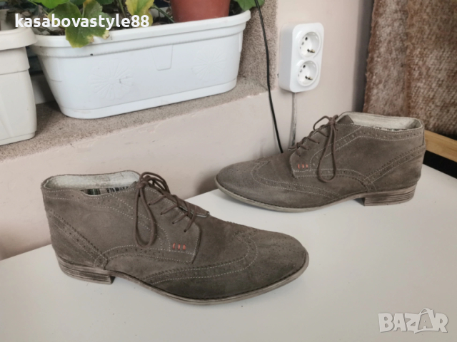 Мъжки обувки естествен велур , снимка 10 - Ежедневни обувки - 53739681
