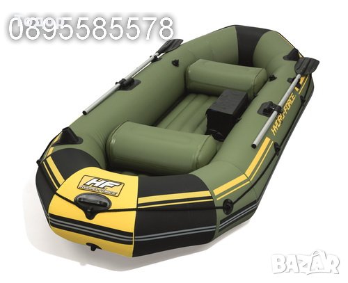 Надуваема лодка 270кг 291x127x46см   S - Hydro-Force Marine Pro Bestway , снимка 3 - Екипировка - 35992451