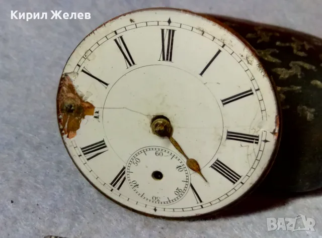 МЕХАНИЗЪМ от РЯДЪК СТАР ВИКТОРИАНСКИ ДЖОБЕН ЧАСОВНИК с РИМСКИ ЦИФЕРБЛАТ 47152, снимка 2 - Антикварни и старинни предмети - 48578468