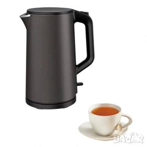 Безжична електрическа кана Muhler WK-179D — с двуслойно покритие и капацитет 1,5 л, снимка 3 - Друга електроника - 52094235