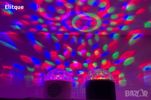 Преносима LED нощна Bluetooth диско лампа с колонка, снимка 2 - Други - 52855074