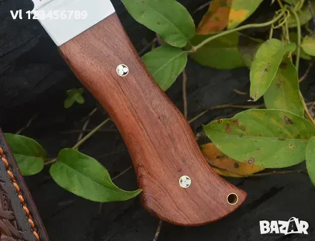 Ръчно направен нож - кукри 140х270,D2,кожа, снимка 3 - Ножове - 50718968