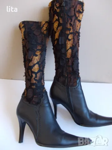 Ботуши-чорапи Ellenka №38, снимка 3 - Дамски ботуши - 48017576
