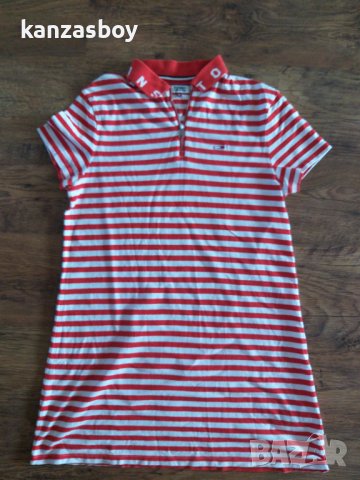 Tommy Hilfiger Jeans essential stripe polo dress relaxed fit - страхотна дамска рокля, снимка 5 - Рокли - 41580129