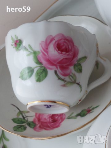 Сервиз за кафе на фирма Майсен''Meissen Porcelain Coffee Set, 1920's, Germany'', снимка 12 - Сервизи - 41386772