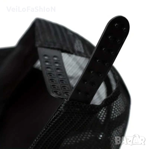 Нова дишаща шапка с козирка с Мече - MONEY в бял или черен цвят, снимка 6 - Шапки - 46808902