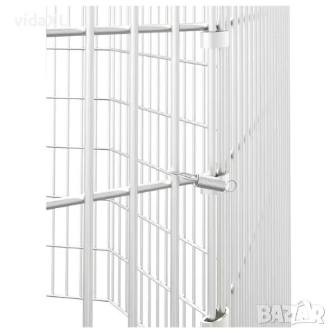 vidaXL Ограждение за свободно отглеждане на животни 8-панела 54x80 см, снимка 6 - Други стоки за животни - 56146326