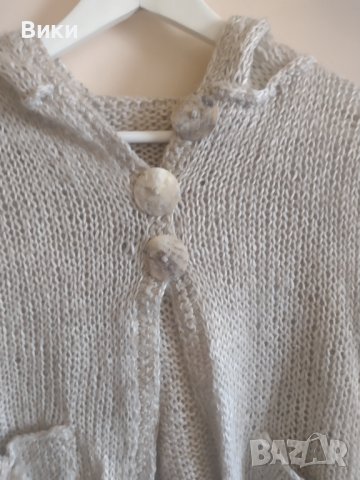 Ръчно плетена спорно елегантна лятна блуза с качулка , снимка 3 - Блузи с дълъг ръкав и пуловери - 41402452