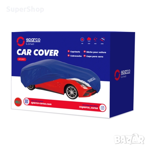 Здраво Спортно Sparco Покривало за Кола Автомобил брезент за коли, снимка 4 - Аксесоари и консумативи - 52133043