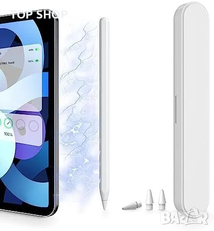 Нова Стилна химикалка за Apple iPad 2nd Gen Магнитно безжично зареждане, снимка 7 - Друга електроника - 49329362