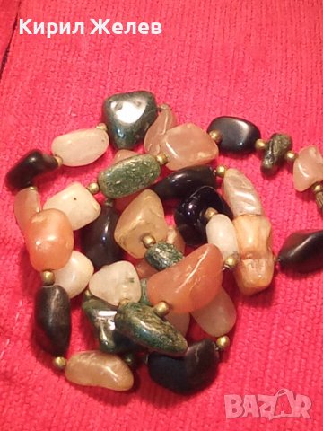 СТАРИННО КОЛИЕ от СКЪПОЦЕННИ НАТУРАЛНИ КАМЪНИ 14455, снимка 9 - Колиета, медальони, синджири - 29638290