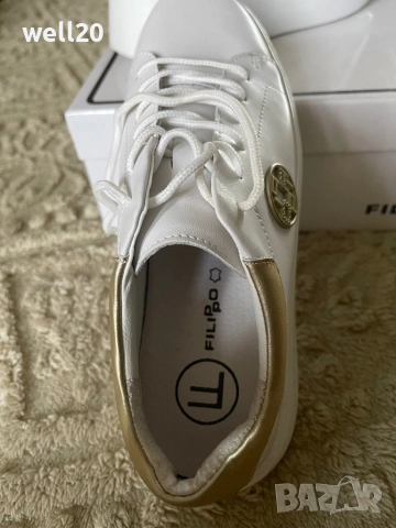 Кецове на платформа, естествена кожа, снимка 4 - Кецове - 51651460