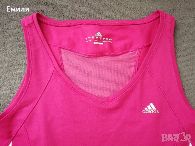 Adidas оригинален дамски спортен потник р-р S - climacool, снимка 5 - Спортни екипи - 39945546