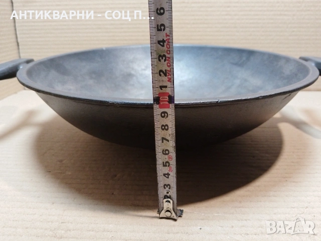 Стар Масивен Чугунен Сач / 4,5 кг. / НОМЕР 1710., снимка 9 - Антикварни и старинни предмети - 53849233