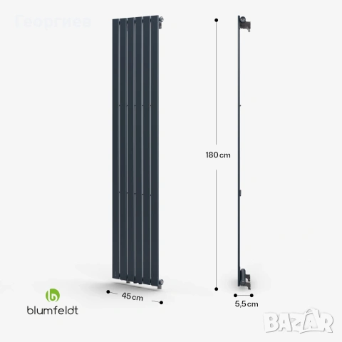 KLARSTEIN 10041816 Радиатор Ontario 45 x 180