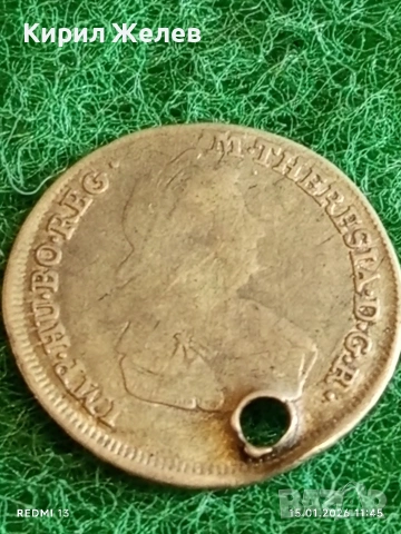 Сребърна монета 7 кройцера 1776г. Мария Терезия Австрия за КОЛЕКЦИЯ 52884, снимка 3 - Нумизматика и бонистика - 53107044