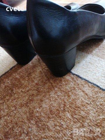 Дамски елегантни обувки на среден ток JANA черни, снимка 5 - Дамски обувки на ток - 41667030