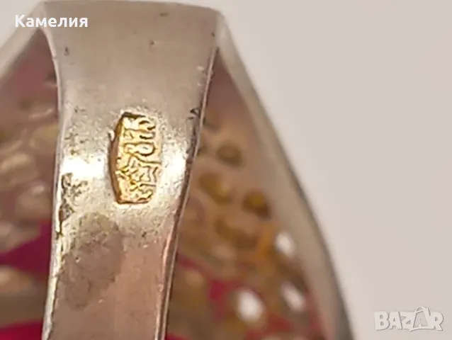 Руско сребро, снимка 8 - Пръстени - 49517291