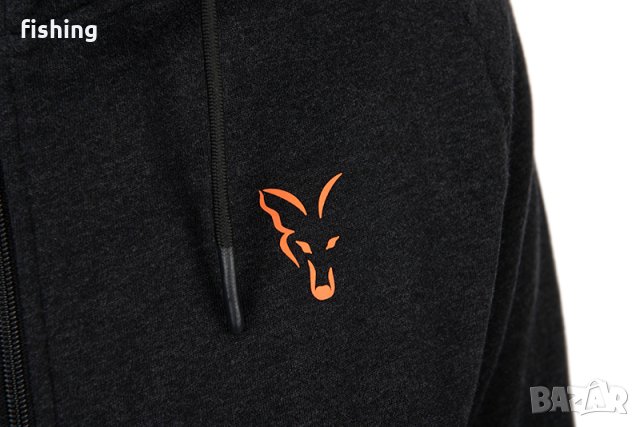 Суичър Fox Collection LW Hoody Black & Orange, снимка 9 - Екипировка - 41388780