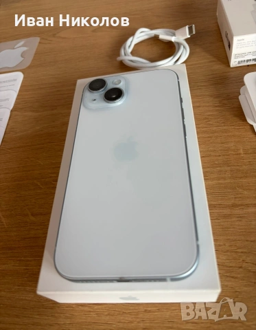 Оригинален iPhone 15 128gb, перфектен и с много аксесоари!, снимка 6 - Apple iPhone - 53851030