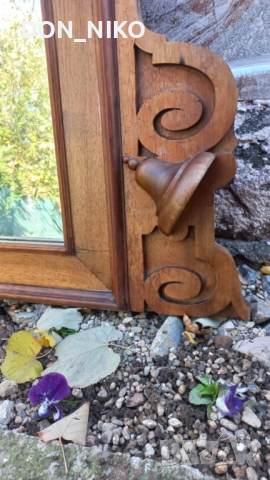 Голямо Дървено огледало, снимка 6 - Антикварни и старинни предмети - 52179649