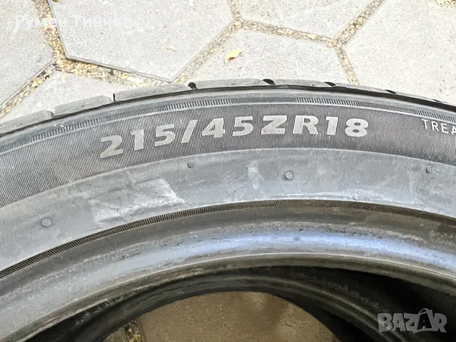 2бр летни гуми 215-45-18, снимка 4 - Гуми и джанти - 56326904