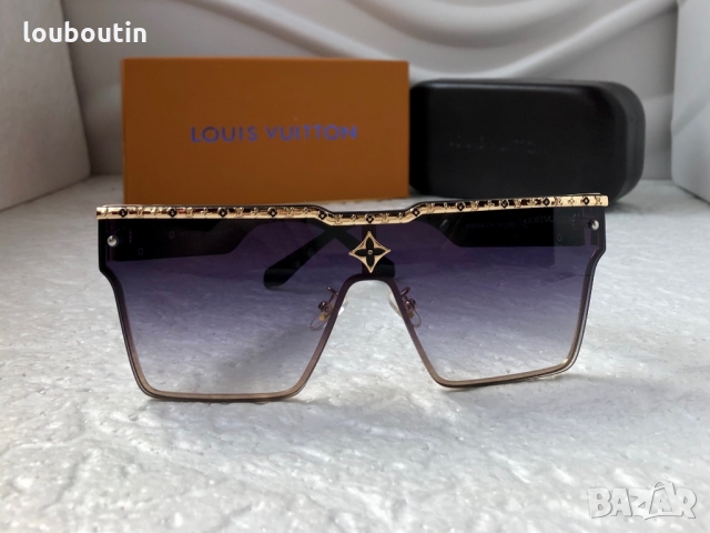 Louis Vuitton 2022 висок клас мъжки слънчеви очила унисекс дамски тип маска, снимка 4 - Слънчеви и диоптрични очила - 36063830