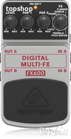 Нов Цифров стерео многофункционален педал Behringer FX600  ...