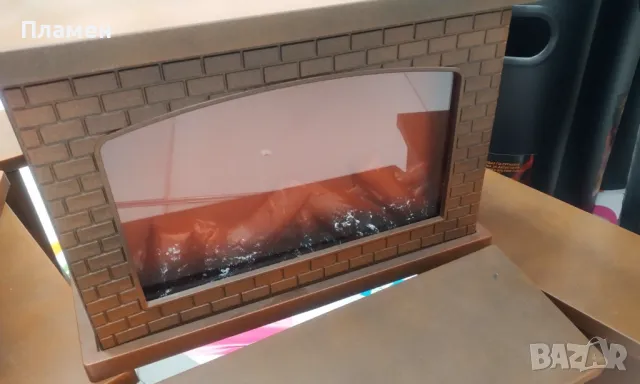 Декоративна Камина Фенер -  28x12x20см. На батерии, снимка 3 - Декорация за дома - 48475655