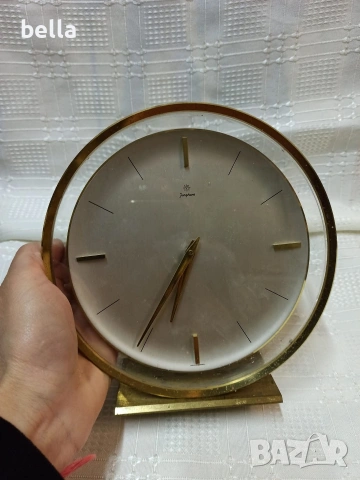 Рядък настолен часовник Junghans , снимка 2 - Антикварни и старинни предмети - 53690964