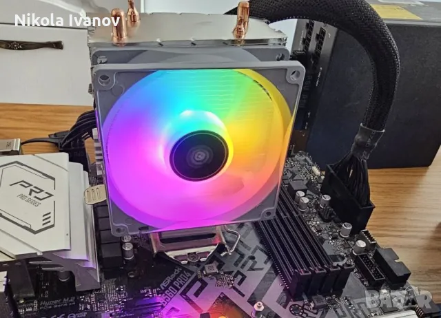 RGB CPU Cooler 95W ICE 200 PRO AM5/AM4/AM3/LGA1700/LGA1200/LGA115X/775/1366/AM2, снимка 2 - Други - 49807232