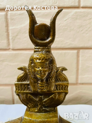 Красив месингов пепелник Египет, закупен от Англия, снимка 2 - Антикварни и старинни предмети - 53587912