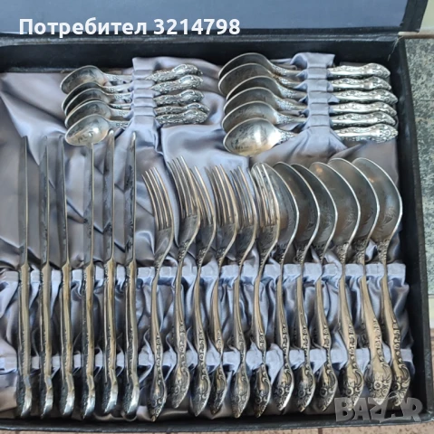 Ретро посребрени прибори за хранене , снимка 5 - Антикварни и старинни предмети - 50922689
