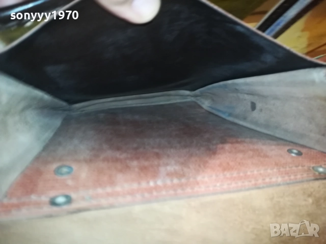 АНТИКА-СТАРА КОЖЕНА ЧАНТА 1008251941LCHERY, снимка 10 - Антикварни и старинни предмети - 51670625
