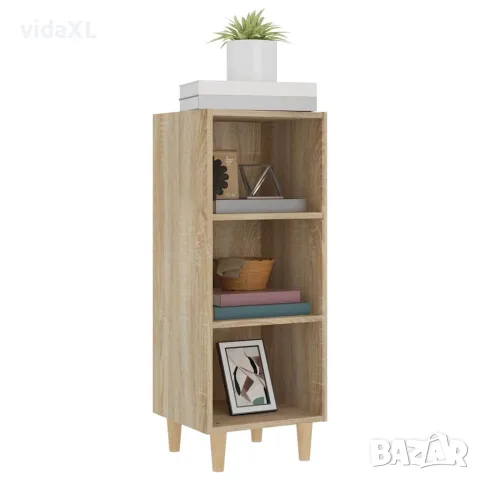 vidaXL Сайдборд, Дъб сонома, 34,5x32,5x90 см, инженерно дърво, снимка 4 - Бюфети - 56148048