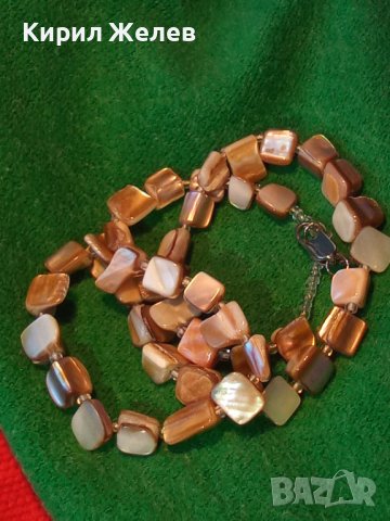 КРАЛСКИ СЕДЕФ КРАСИВО НЕЖНО КОЛИЕ 13868, снимка 3 - Колиета, медальони, синджири - 29755498