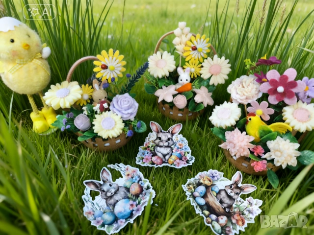 Кошници със сапунени цветя 