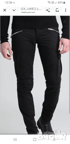 BALMAIN Paris Cargo Biker Slim Pant Mens Size 33 НОВО! ОРИГИНАЛ! Мъжки Спортен Панталон., снимка 7 - Панталони - 51216567