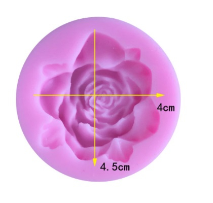 Роза широки листа силиконов молд форма за декорация торта фондан шоколад и др, снимка 3 - Форми - 19041085