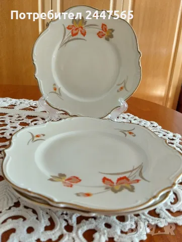 Антикварни порцеланови чинии, снимка 3 - Други ценни предмети - 47632428
