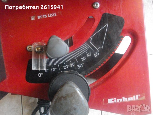 1200W/ф210мм/Рязане 45мм-Стационарен Настолен Циркуляр-Почти Нов-15,5 кг-Einhell RT-TS-1221-Отличен, снимка 18 - Други инструменти - 41016983