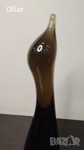 Стилизирана и много красива фигурка пингвин. Стъкло , снимка 4 - Статуетки - 52353054