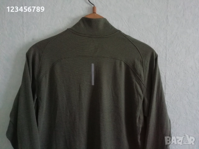 Nike DF Aeroreact Half Zip Cargo Khaki Reflective Silv оригинална нова Running Drill Top L , снимка 4 - Спортни дрехи, екипи - 52714891