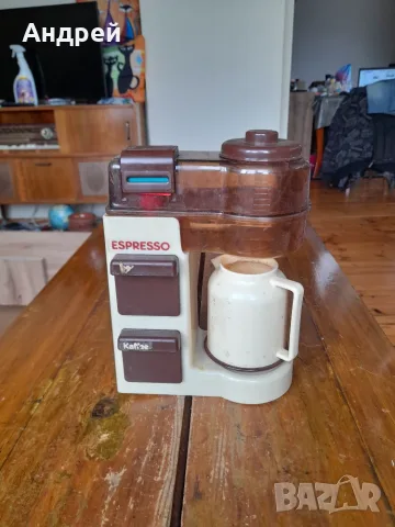Стара детска играчка кафемашина Espresso, снимка 2 - Други ценни предмети - 56315451
