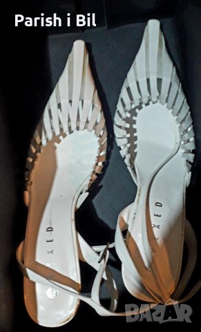 Дамски обувки бели, снимка 6 - Дамски обувки на ток - 38777405