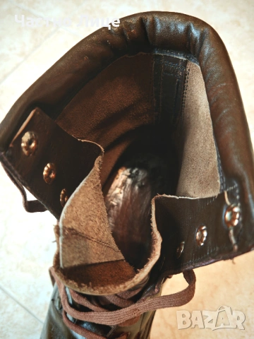Супер Яки Български Военни Офицерски Соц Чепици, Изработени от Супер Здрава Естествена Кожа, снимка 7 - Антикварни и старинни предмети - 53429183