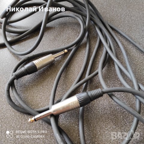 Hot Wire premium instrument cableАудио кабел 6.3 лв., снимка 1