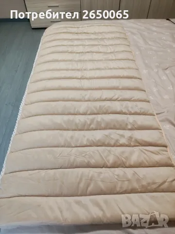 Калъф за табла за спалня "Капучино беж" плюш лукс 150/160см. , снимка 4 - Спално бельо - 49082178